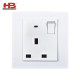 فيش 13أمبير  ( 13A 1 GANG  SWITCHED SOCKET WITH NEON DP )