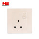 فيش 13أمبير  ( 13A 1 GANG  SWITCHED SOCKET WITH NEON DP )